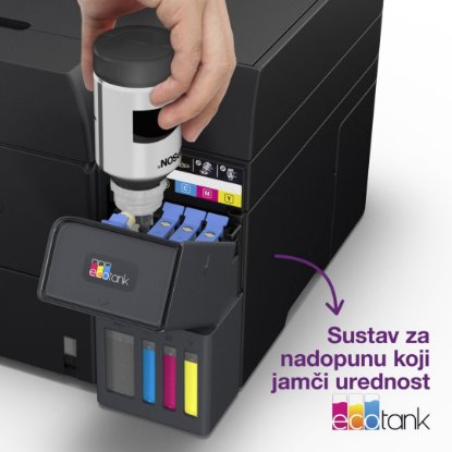 Multifunkcijski printer EPSON EcoTank L6360, printer/scanner/copy, 4800 x 1200, USB, LAN, WiFi, crni