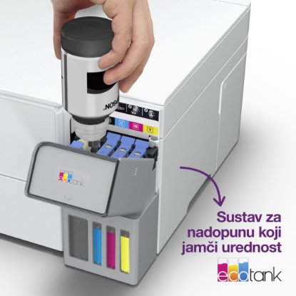 Multifunkcijski printer EPSON EcoTank L4366, printer/scanner/copy, 4800 x 1200, USB, WiFi, bijeli