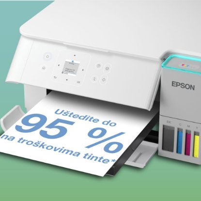 Multifunkcijski printer EPSON EcoTank L4366, printer/scanner/copy, 4800 x 1200, USB, WiFi, bijeli