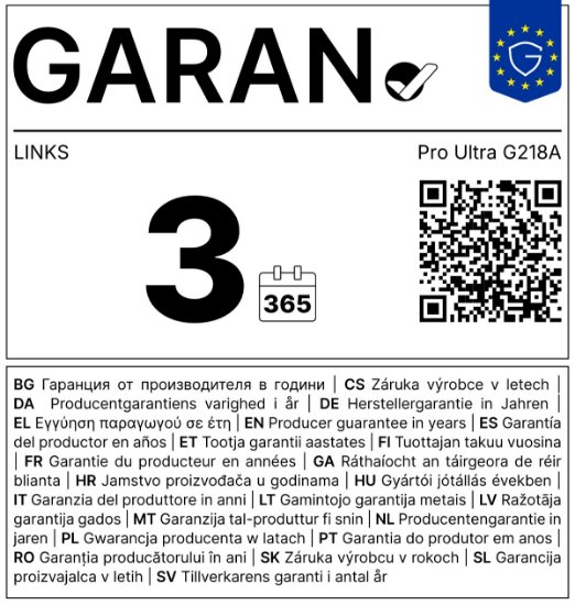 Računalo LINKS Pro Ultra G218A / Ryzen 5 9600X, 32GB DDR5, 1TB SSD NVMe, AMD Radeon RX 9070 XT 16GB, WiFi, bez OS, crno