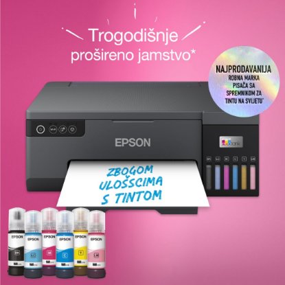 Printer EPSON EcoTank L8050 Photo, tintni, USB, WiFi, crni