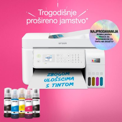 Multifunkcijski printer EPSON EcoTank L5316, printer/scanner/copy/fax, 5760 dpi, USB, LAN, WiFi, bijeli