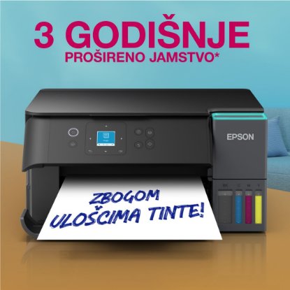 Multifunkcijski printer EPSON EcoTank L4360, printer/scanner/copy, 4800 x 1200, USB, WiFi, crni