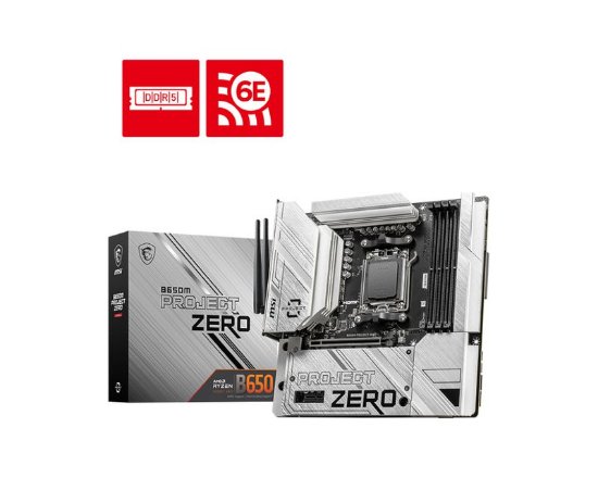 Matična ploča MSI MAG B650M Project Zero, WiFi, AMD B650, mATX, s.AM5