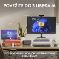 Miš LOGITECH MX Anywhere 3S, laserski, bežični, BT, rozi