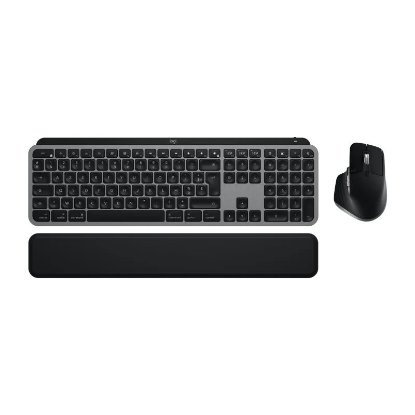 Tipkovnica + miš LOGITECH MX Keys S Combo za Mac, bežični, sivi