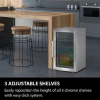 Ugradbeni hladnjak CASO DESIGN BBQ Cooler S-R, 63 l, 1 temperaturna zona, energetski razred A, inox