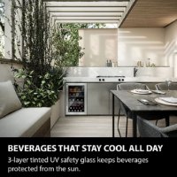 Ugradbeni hladnjak CASO DESIGN BBQ Cooler S-R, 63 l, 1 temperaturna zona, energetski razred A, inox