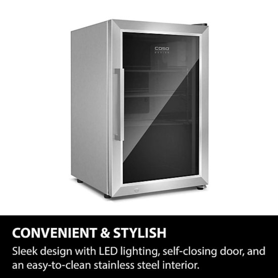 Ugradbeni hladnjak CASO DESIGN BBQ Cooler S-R, 63 l, 1 temperaturna zona, energetski razred A, inox