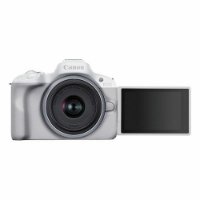 Digitalni fotoaparat CANON EOS R50 + RF-S 18-45mm f/4.5-6.3 IS STM, 24,2 Mp, 4K Ultra HD, bijeli