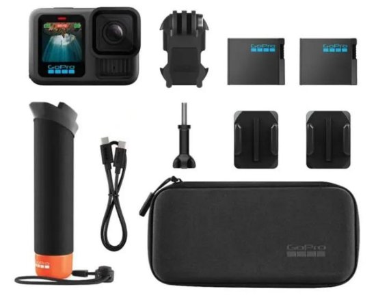 Sportska digitalna kamera GOPRO HERO13 Black Accessory Bundle, 5.3K60/4K120/2.7K240, 27MP, Touchscreen, Voice Control, HyperSmooth 6.0