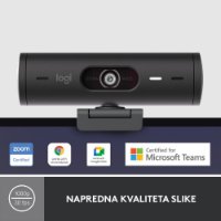 Web kamera LOGITECH Brio 500, crna