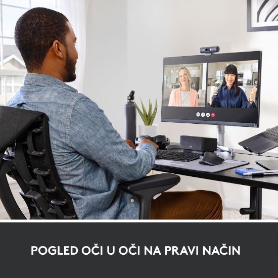 Web kamera LOGITECH Brio 500, crna