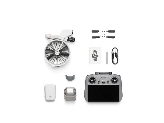 Dron DJI Flip (DJI RC 2), 4K UHD kamera, 3-axis gimbal, vrijeme leta do 31min, upravljanje daljinskim upravljačem, sivi