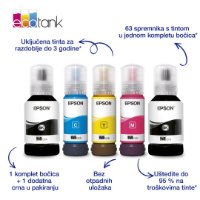 Multifunkcijski printer EPSON EcoTank L6376, printer/scanner/copy, 4800 x 1200, USB, LAN, WiFi, bijeli