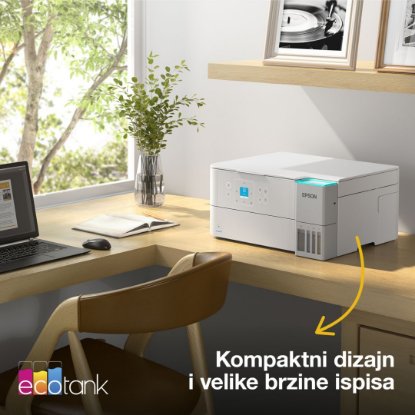 Multifunkcijski printer EPSON EcoTank L4366, printer/scanner/copy, 4800 x 1200, USB, WiFi, bijeli