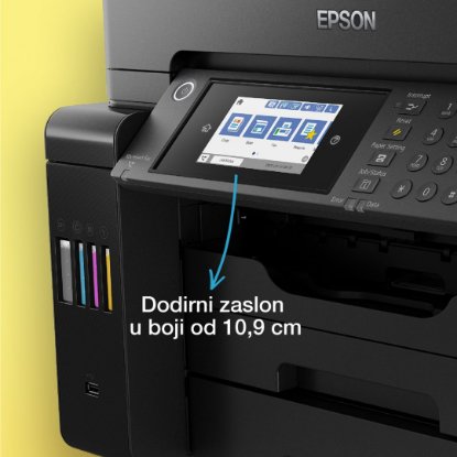Multifunkcijski printer EPSON EcoTank L15150, printer/scanner/copy/fax, A3, 4800 dpi, USB, LAN, WiFi, crni