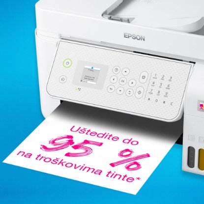 Multifunkcijski printer EPSON EcoTank L5316, printer/scanner/copy/fax, 5760 dpi, USB, LAN, WiFi, bijeli