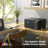 Multifunkcijski printer EPSON EcoTank L4360, printer/scanner/copy, 4800 x 1200, USB, WiFi, crni