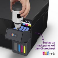 Multifunkcijski printer EPSON EcoTank L4360, printer/scanner/copy, 4800 x 1200, USB, WiFi, crni