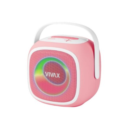 Zvučnik VIVAX BS-20 Duo Pink, BT, USB, AUX, karaoke, 20W, rozi