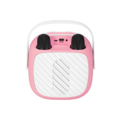 Zvučnik VIVAX BS-20 Duo Pink, BT, USB, AUX, karaoke, 20W, rozi