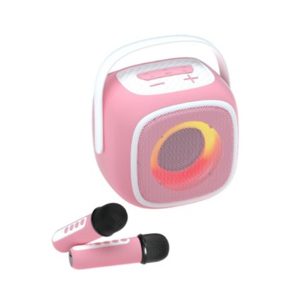 Zvučnik VIVAX BS-20 Duo Pink, BT, USB, AUX, karaoke, 20W, rozi