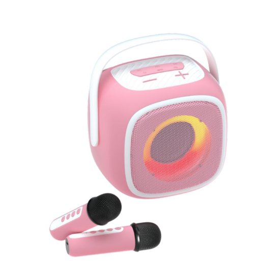 Zvučnik VIVAX BS-20 Duo Pink, BT, USB, AUX, karaoke, 20W, rozi