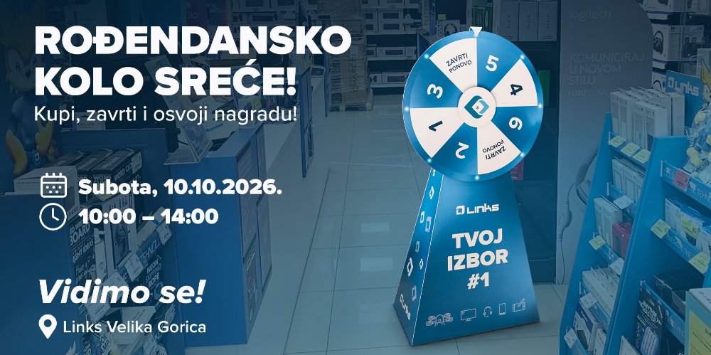 Prikažite detalje za Kolo sreće u poslovnici Links Velika Gorica!