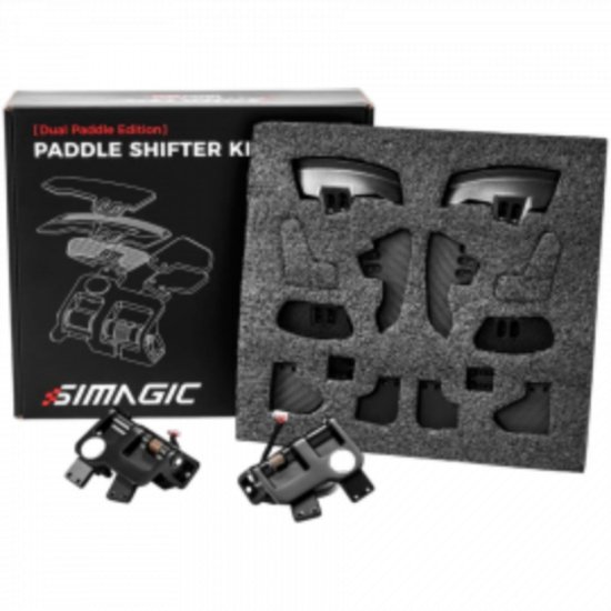 Modul ručica mjenjača SIMAGIC S410 Dual Paddle Shifter, 2 ručice mjenjača + 2 ručice kvačila, za Neo X Hub, crni