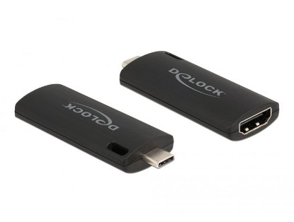 OPEN BOX - Adapter DELOCK, USB-C (M) na HDMI (Ž) Video Capture, 4K 30Hz, crni