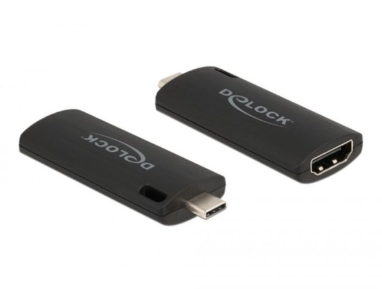 OPEN BOX - Adapter DELOCK, USB-C (M) na HDMI (Ž) Video Capture, 4K 30Hz, crni
