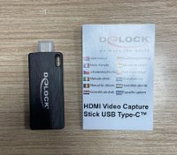 OPEN BOX - Adapter DELOCK, USB-C (M) na HDMI (Ž) Video Capture, 4K 30Hz, crni