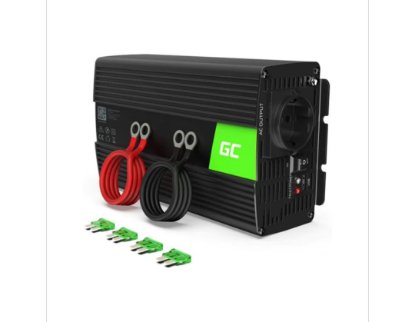 Strujni inverter GREEN CELL, 12V na 230V, 1000W/2000W Pure Sine Wave (INV09)