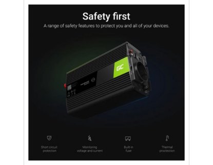 Strujni inverter GREEN CELL, 12V na 220V, 1000W/2000W (INV08)