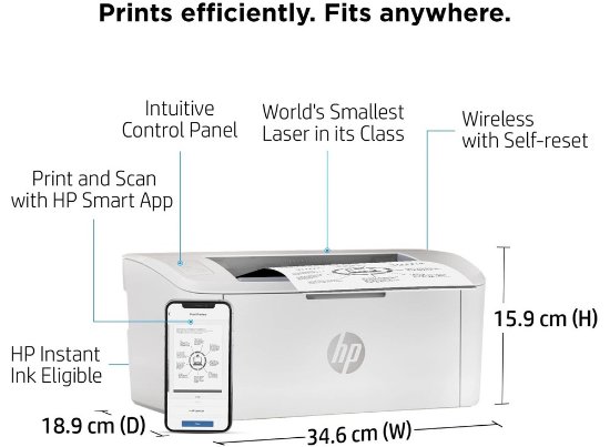 Printer HP LaserJet M110w 7MD66F, 600dpi, 8MB, USB, Wi-Fi, bežični, bijeli