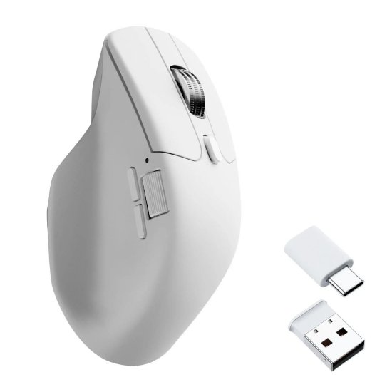 Miš KEYCHRON M6, 12000 DPI, optički, bežični, bijeli