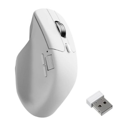 Miš KEYCHRON M6, 12000 DPI, optički, bežični, bijeli