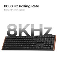 Tipkovnica KEYCHRON K5 Ultra, RGB, Milk POM Red Switch, UK Layout, bežična, crna