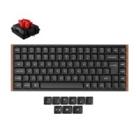 Tipkovnica KEYCHRON K3 Ultra, RGB, Milk POM Red Switch, UK Layout, bežična, crna