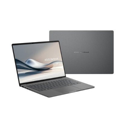 Laptop ASUS Zenbook 14 UX3407RA-QD026X / Snapdragon Elite X1E 78 100, 32GB, 1TB SSD, Qualcomm Adreno, 14" WUXGA OLED, Windows 11 Pro, sivi