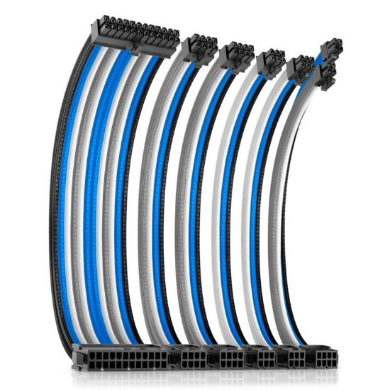 Produžni kablovi za napajanje ANTEC Sleeved Extension Cable Kit, sivo-plavi
