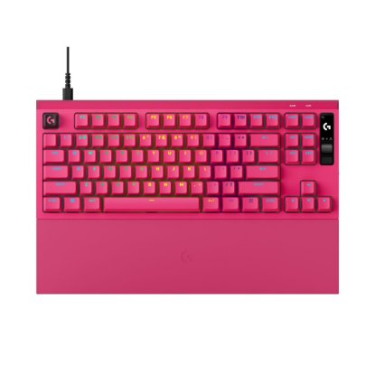 Tipkovnica LOGITECH PRO X2 Rapid, mehanička, roza