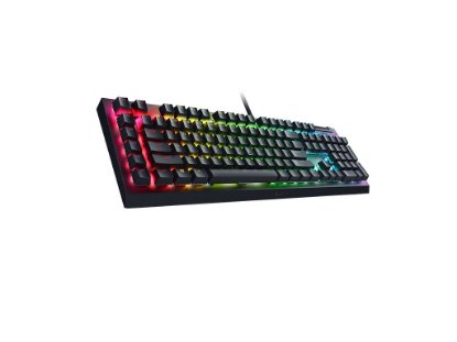 Tipkovnica RAZER BlackWidow V4 X, mehanička, Green switch, RGB, US Layout, crna, USB