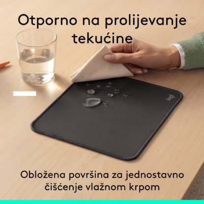 Miš Signature M650, optički, bežični, BT, 4000dpi. crni + podloga za miš, crna