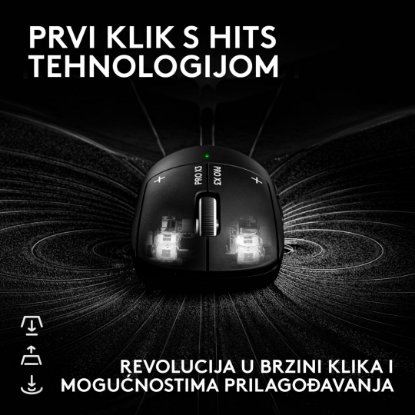 Miš LOGITECH PRO X3 Superstrike, Gaming, optički, 48000dpi, USB, crni