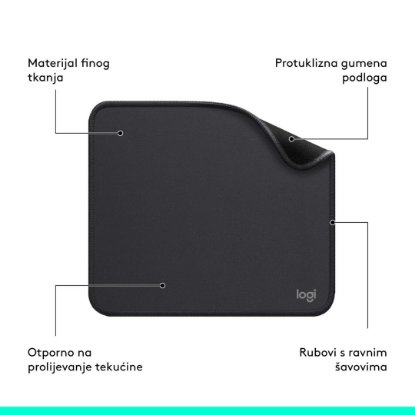Miš Signature M650, optički, bežični, BT, 4000dpi. crni + podloga za miš, crna
