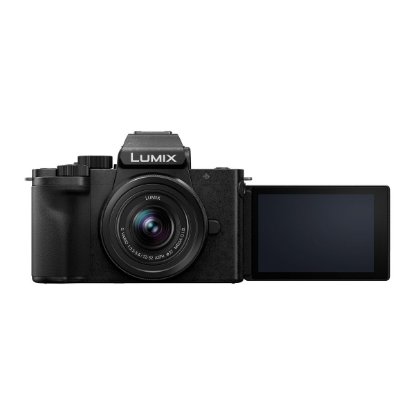Digitalni fotoaparat PANASONIC Lumix DC-G100D + Lumix G Vario 12-32mm f/3.5-5.6 + stativ DMW-SHGR2, 20,3 Mp, 4K Ultra HD, crni
