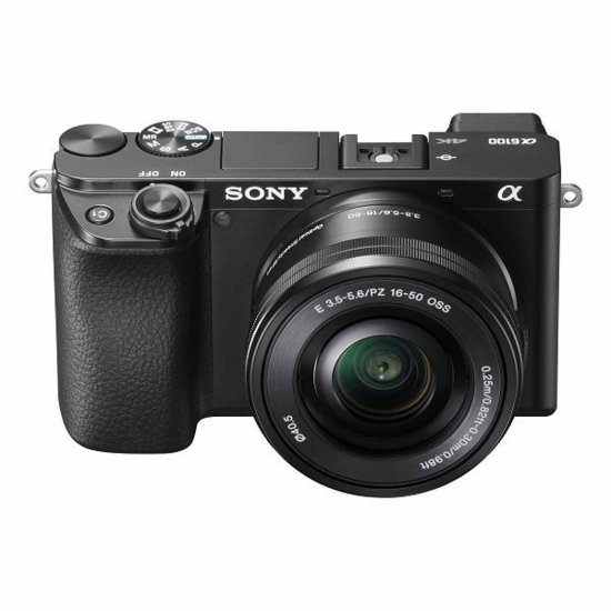 Digitalni fotoaparat SONY Alpha A6100 + E PZ 16-50mm f/3.5-5.6 OSS II + E 55-210mm f/4.5-6.3 OSS, 24,2 Mp, 4K Ultra HD, crni