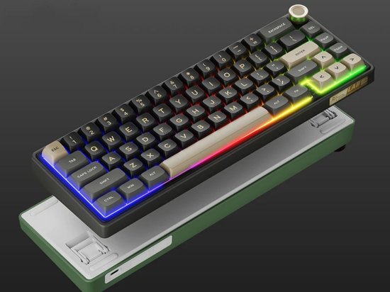 Tipkovnica ROYAL KLUDGE R65, mehanička, Brown switch, žična, US layout, Phantom
